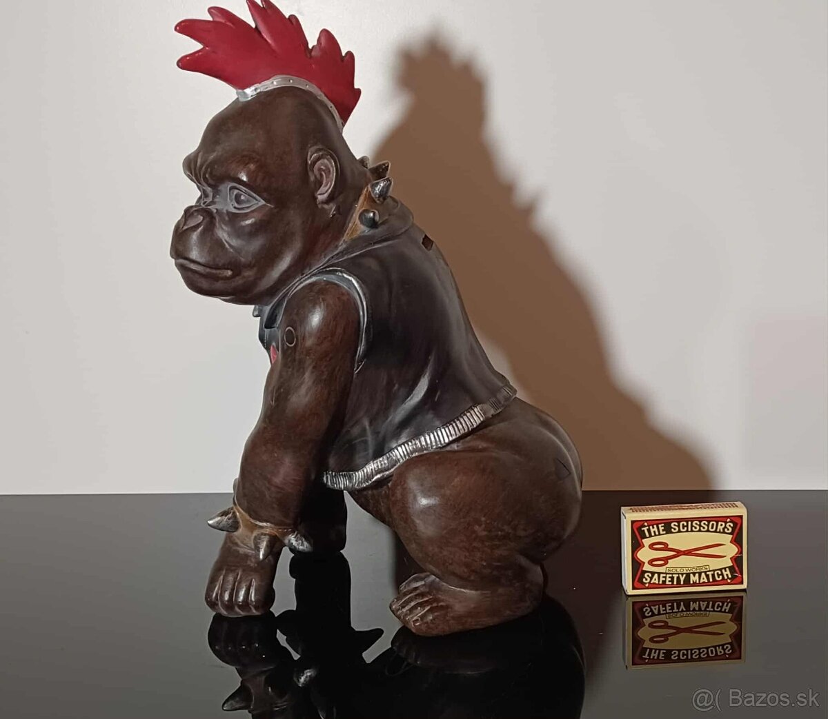 Štýlová pokladnička na peniaze Punk Monkey - 7