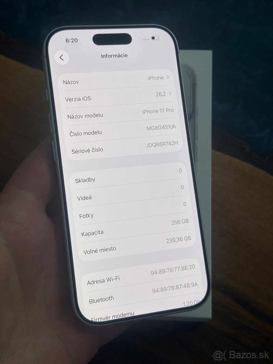 iPhone 17 Pro 256gb Silver 100% bateria - 7