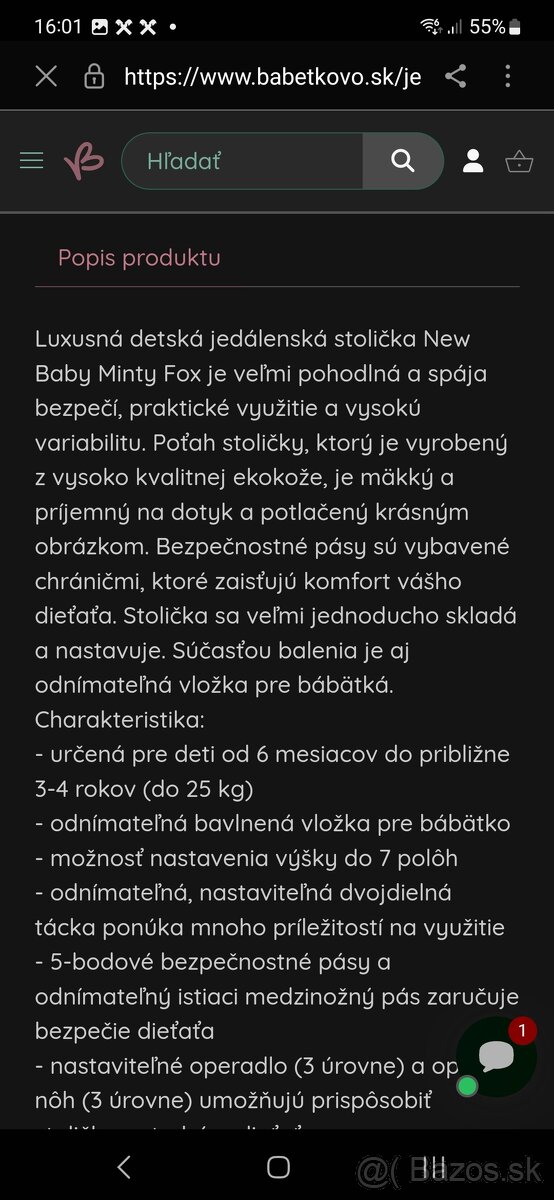 Jedálenská stolička - 7