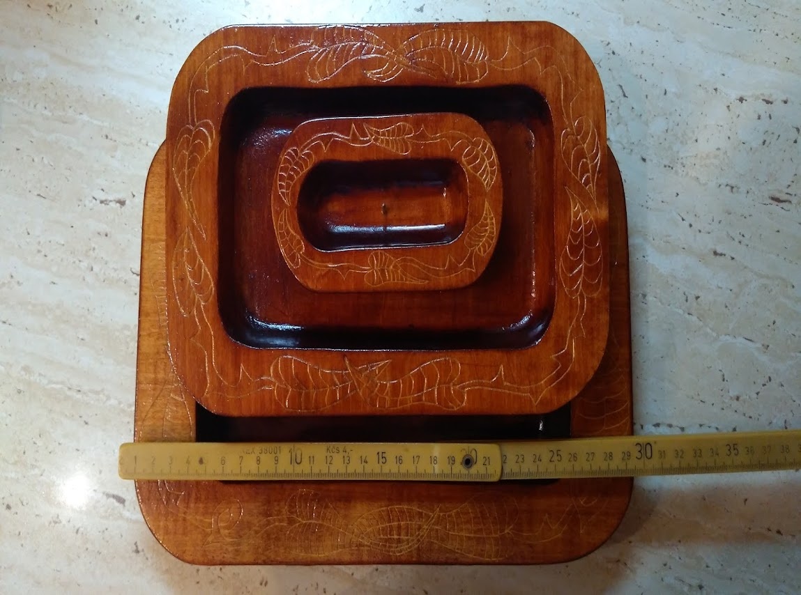 Drevené misky 3ks - 7