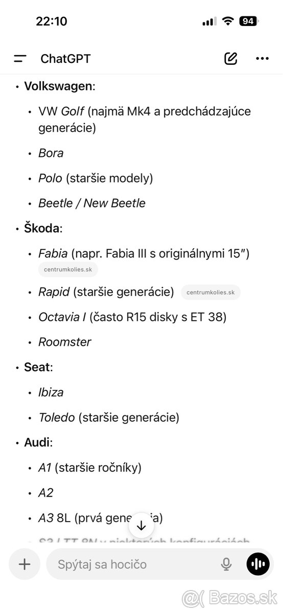 Elektrony Škoda R15 5x100 - 7