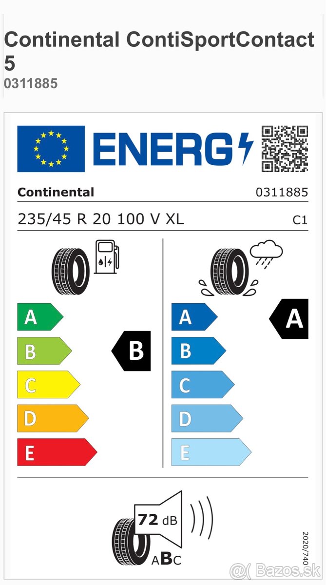 Letné pneumatiky 235/45 R20 - 7