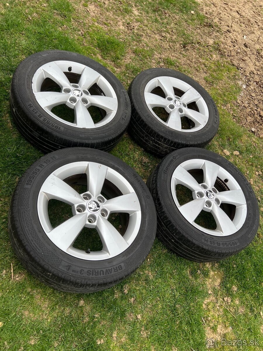 Disky škoda rapid fabia 5x100 r15 - 7