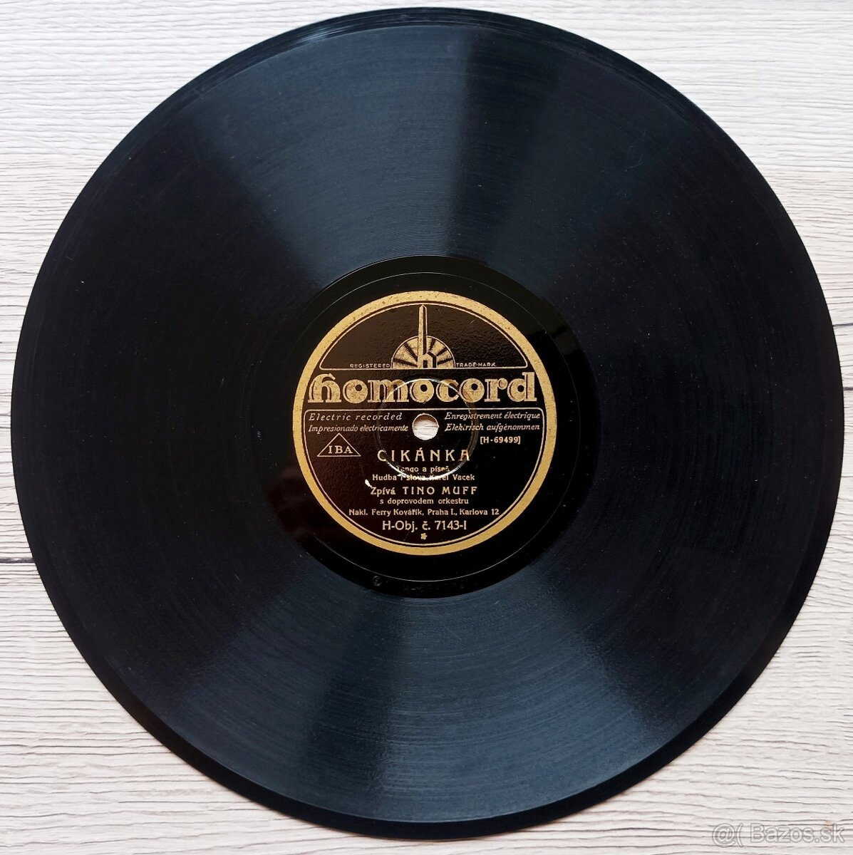 C. a K. polní maršálek, Cikánka - šelakové gramodesky 78 ot. - 7