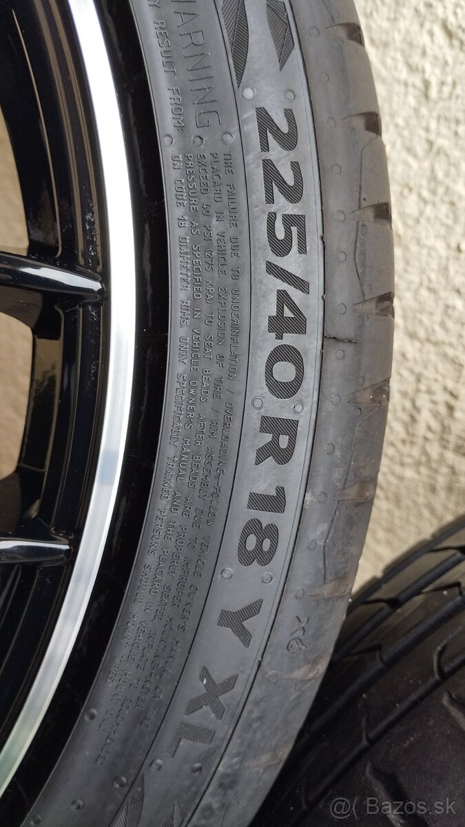 Sada elektronov,5X112R18 letne 225/40 R 18 CONTINENTAL - 7