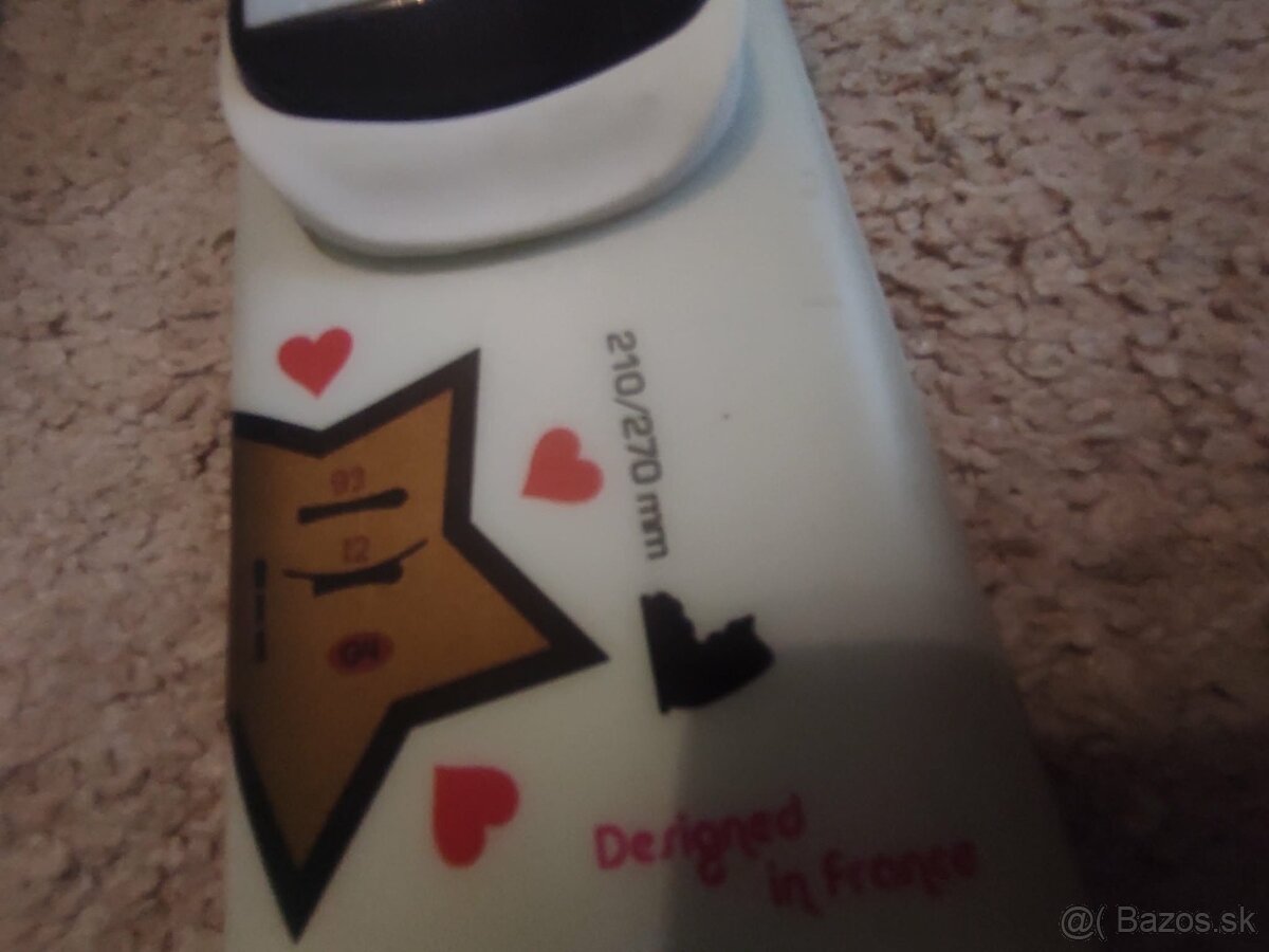 Detské dievčenské lyže 93cm - 7