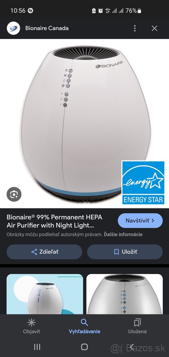 Bionaire - čistička vzduchu BAP600-U - 7