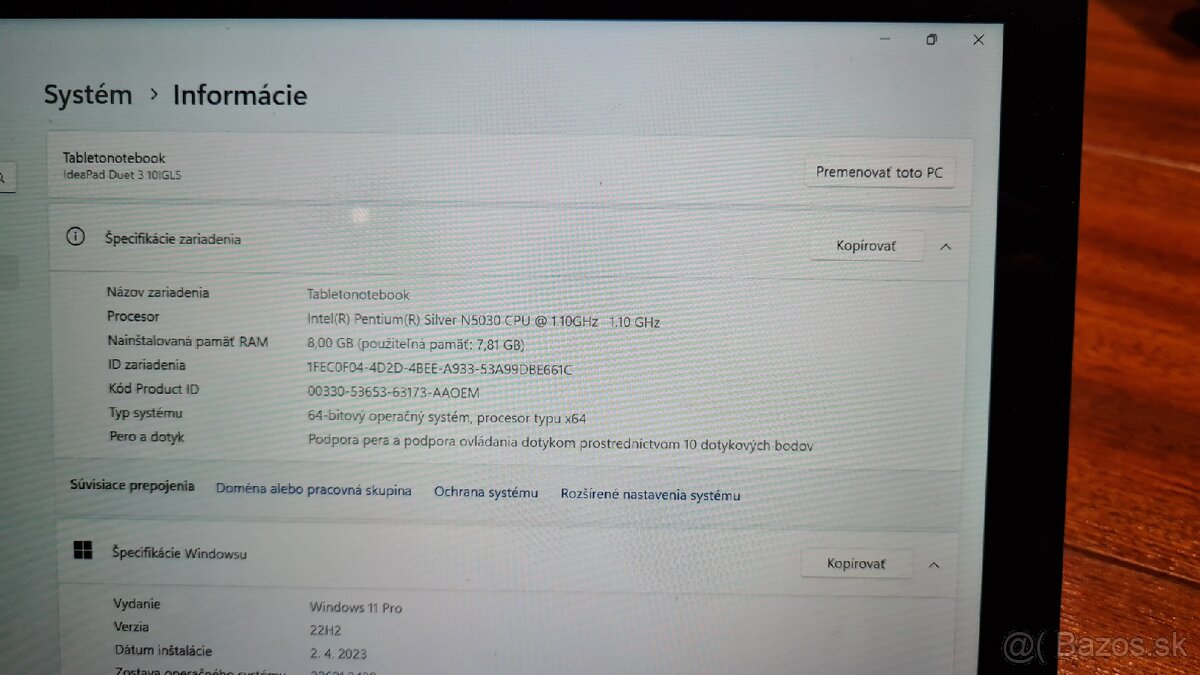 IdeaPad Duet 3 10IGL5 - 7