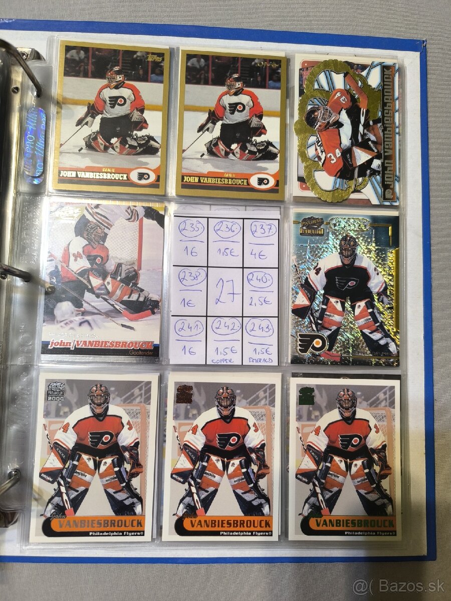 Hokejové kartičky - John Vanbiesbrouck 2 - 7