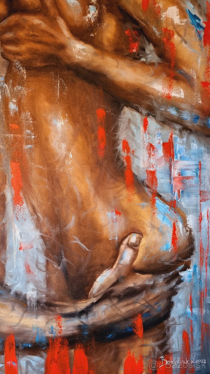 Olejomaľba - Vášeň / Obraz (60x80 cm) - 7