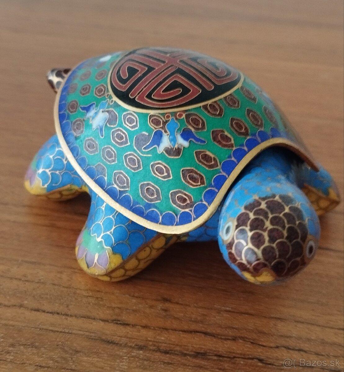 Malá kovová šperkovnica - korytnačka - 7