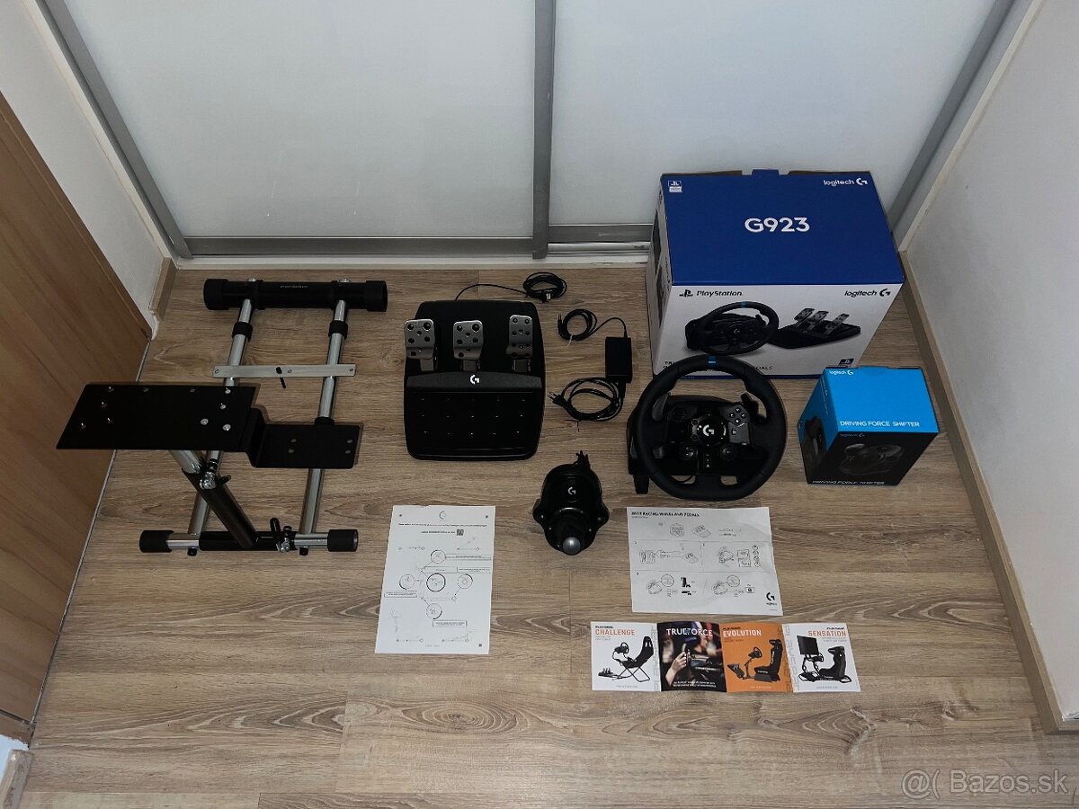 Komplet Racing Set: Logitech G923 (PS5/PC) + Radiaca páka + - 7