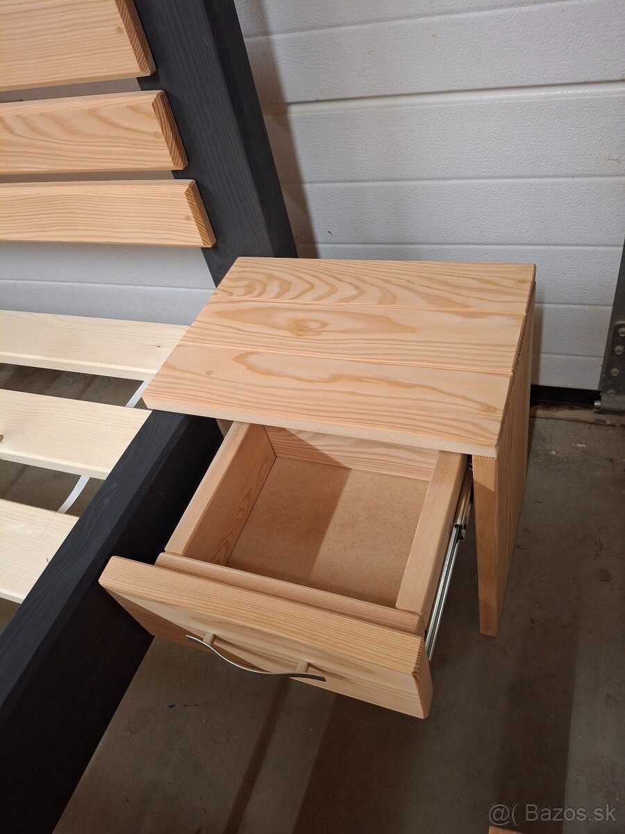 Manželská posteľ- masív - 7