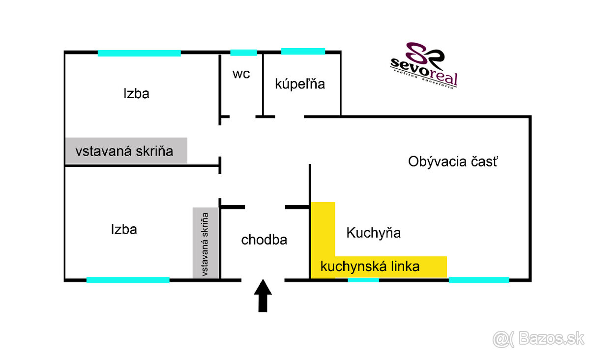 3i byt BB / PODLAVICE / PARKOVACIE MIESTO - 7
