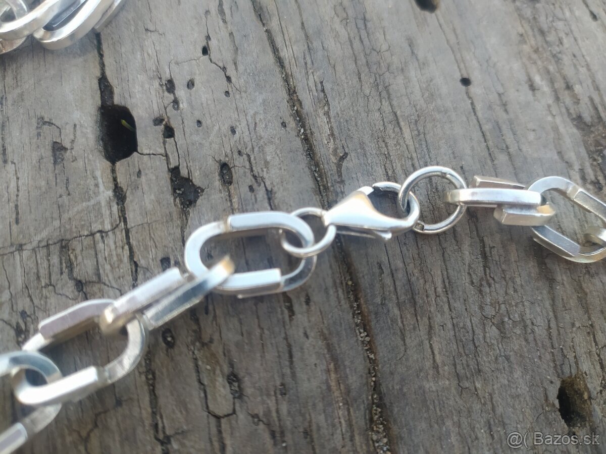 Strieborná retiazka a náramok - ručná práce - PC 600€ - 7