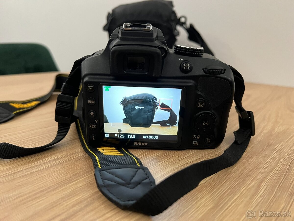 Predám zrkadlovku Nikon D3400 - 7