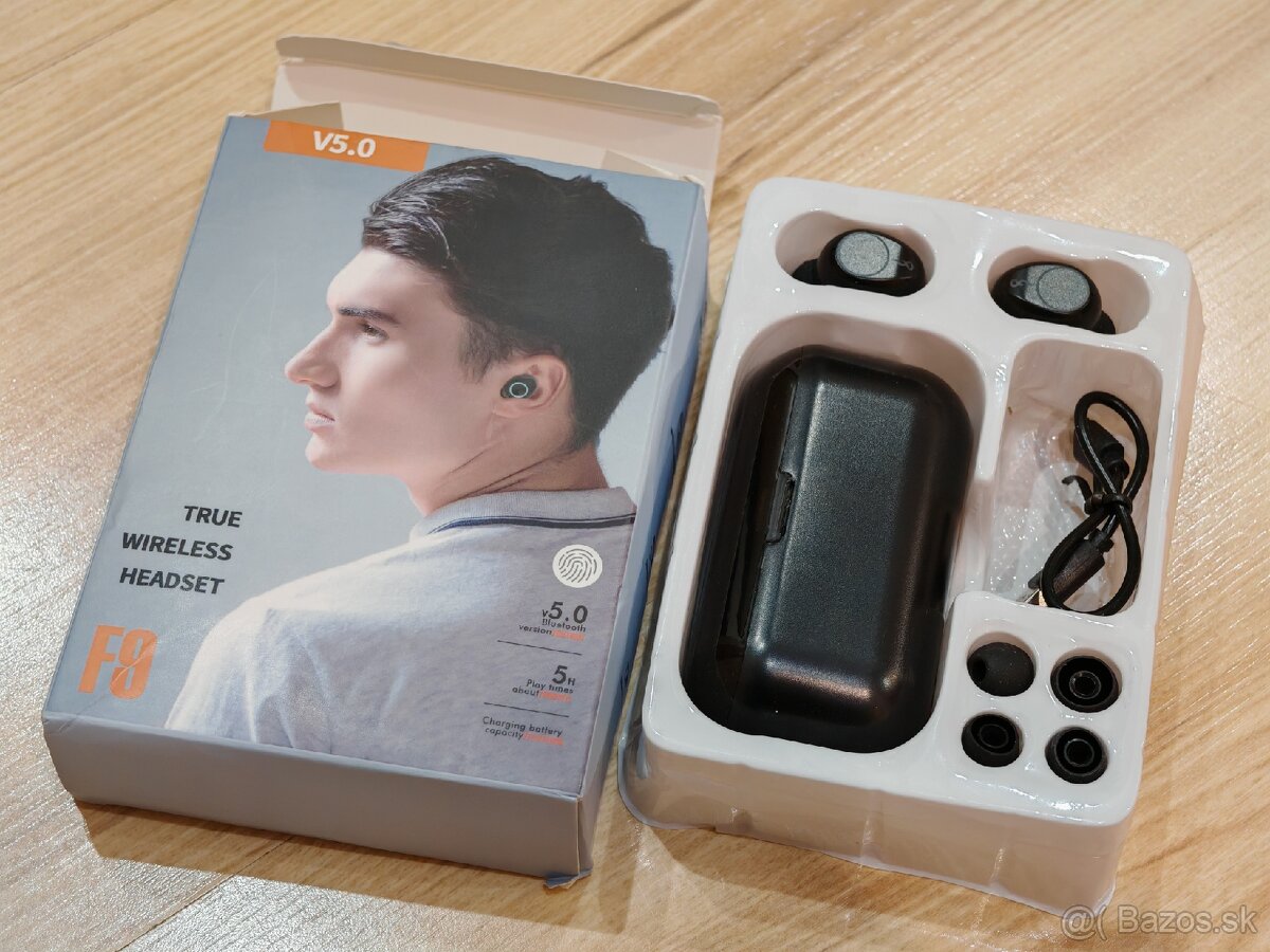 Bluetooth Slúchadlá TWS True Wireless Headset s Powerbankou - 7