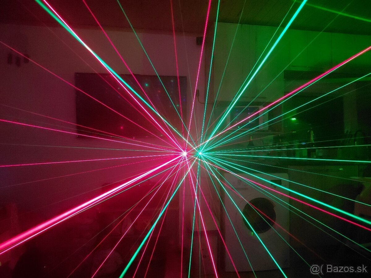 Trojity 192 LED efekt + RG laser - 7