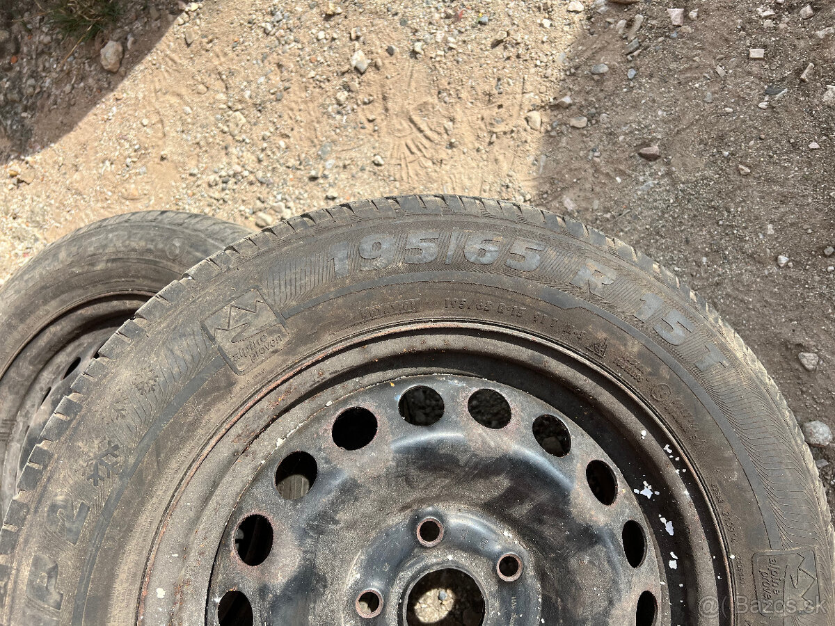 Zimné pneumatiky s pl. diskami 5x112 r15, 195/65 r15 - 7