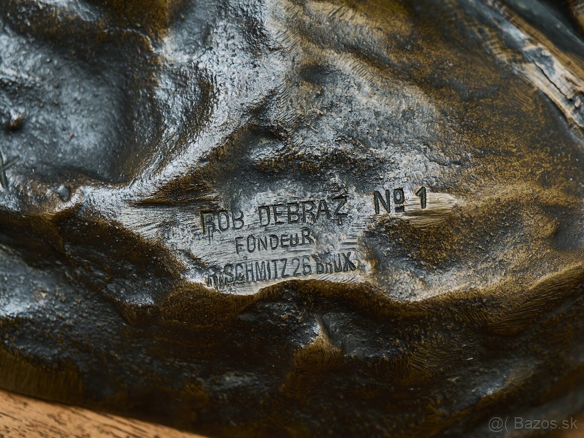 Jef Lambeaux - bronzová socha atléta - 7