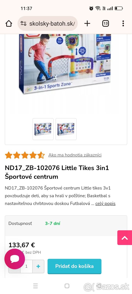 Futbalová bránka 3 v 1 little tikes - 7