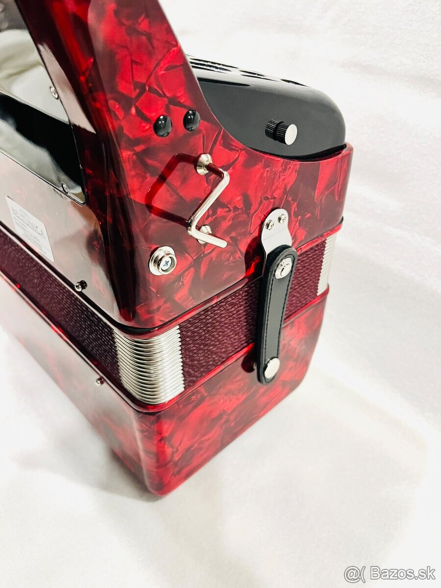 Nový akordeón Beltunica- chromaticky B Griff- 72 BASOVÝ - ná - 7