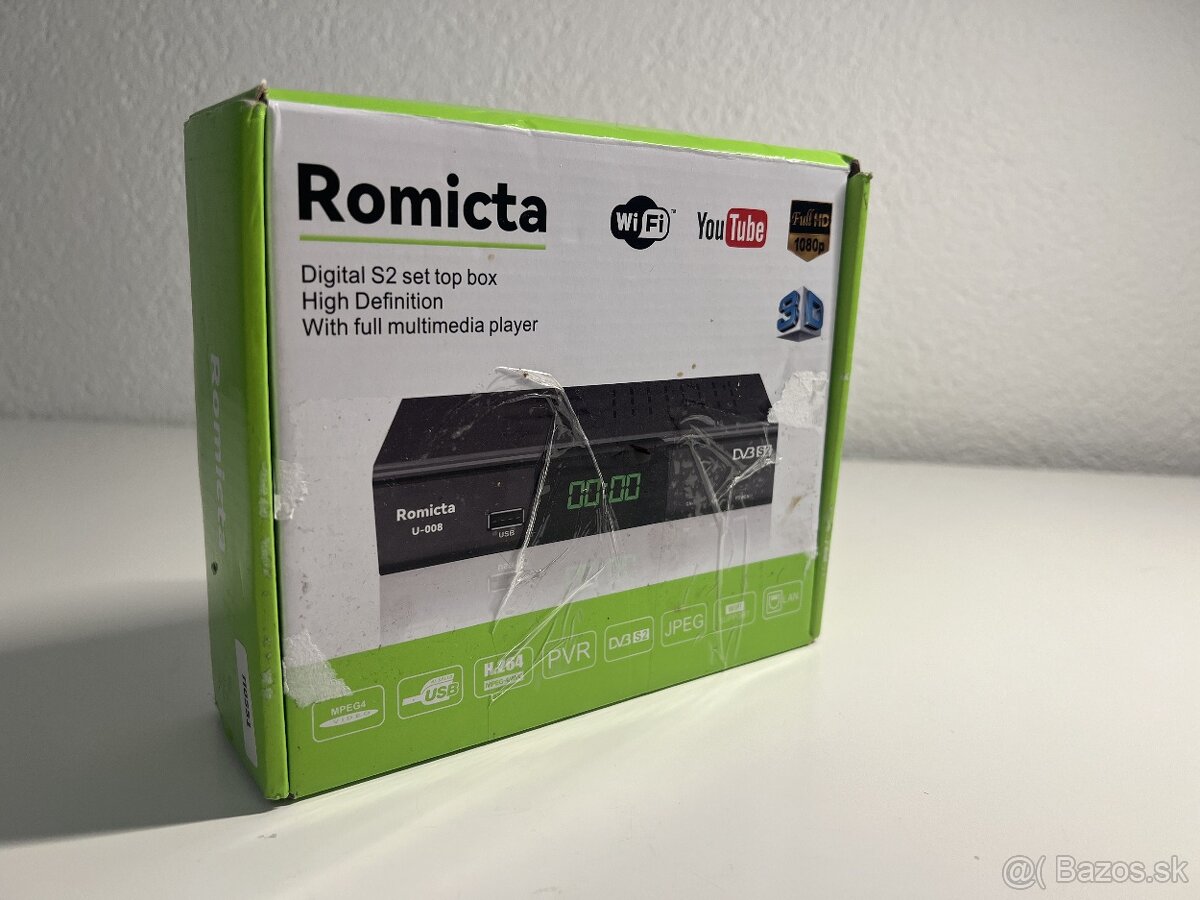 #L0348 Satelitný prijímač Romicta U-008 DVB-S2 - 7