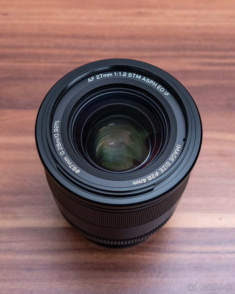 Viltrox 27mm f1.2, Sony E - 7