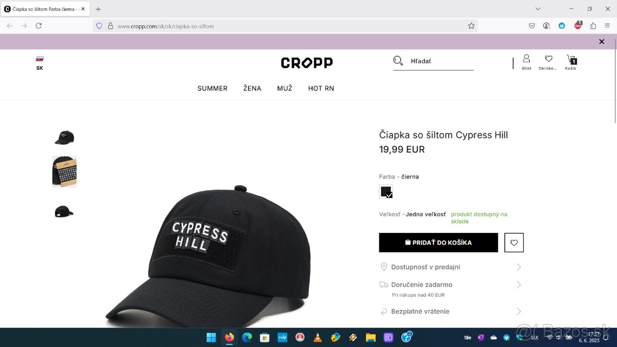 Šiltovka 2Pac, Cypress Hill, Jordan, Jurský Park, Worldwide - 7