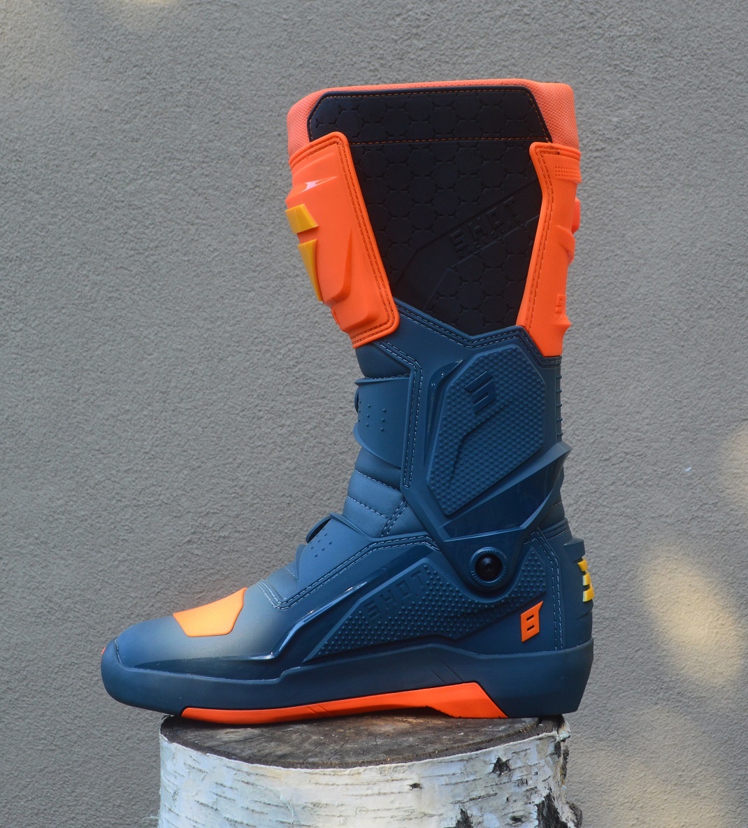 Predám kĺbové čižmy topánky SHOT oranžové - 7