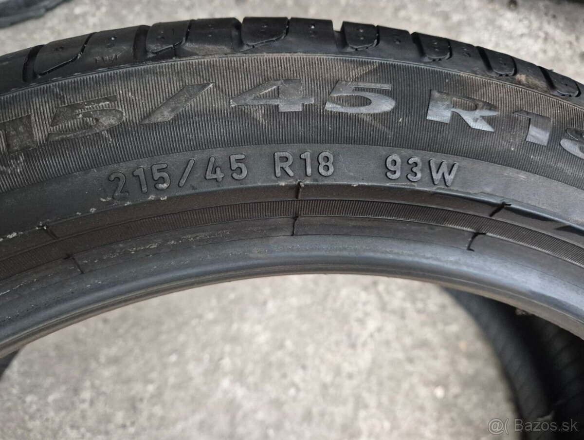 215/45 r18 letné 4 ks PIRELLI DOT2019 - 7