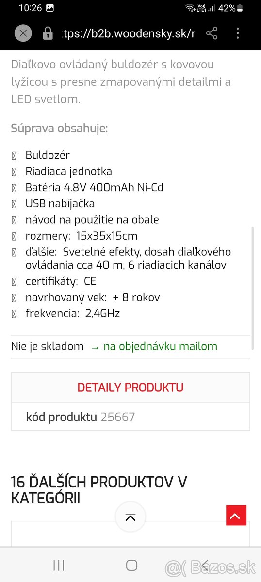 Predam bager s lyzicou na dialkove ovladanie - 7