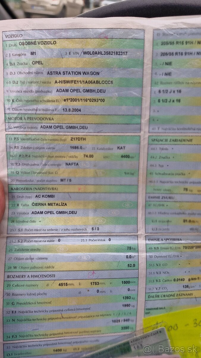 OPEL ASTRA COMBI DIESEL - 7