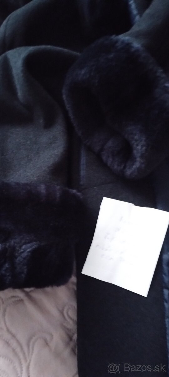 Kabát tmavomodrý a čierny - 7