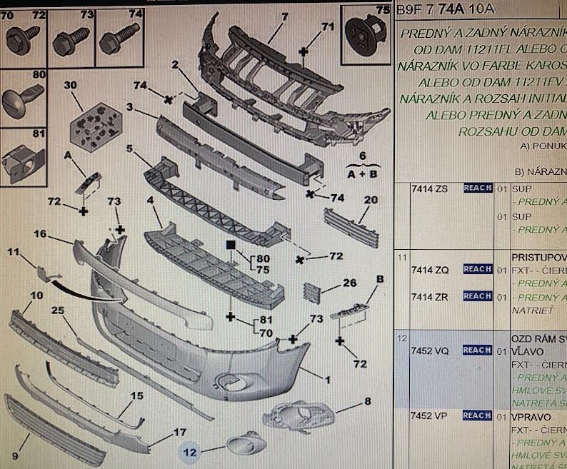 Hmlovky Peugeot- rámiky,držiaky - 7