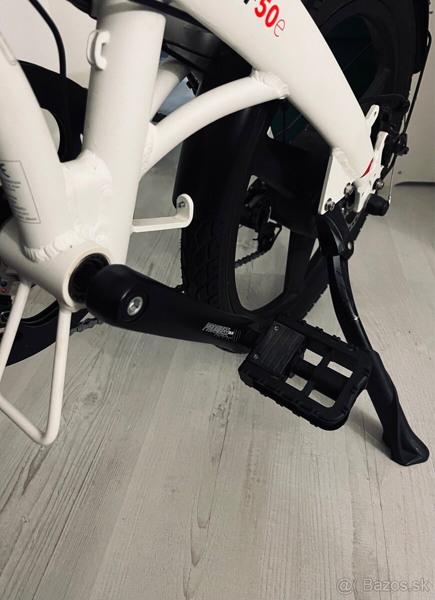 SKLADACÍ bicykel E-BIKE S-BIKES F50E , BIELY UNI - 7