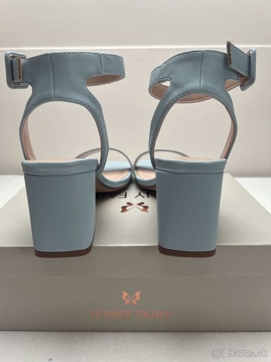 Dámske bledomodré topánky - 7