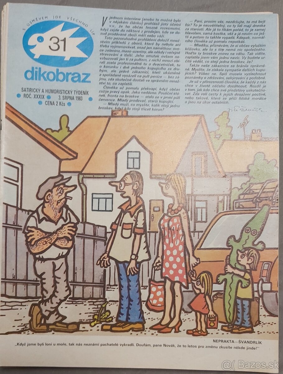 PREDÁM DIKOBRAZ KOMPLETNÝ ročník 1983 - 7