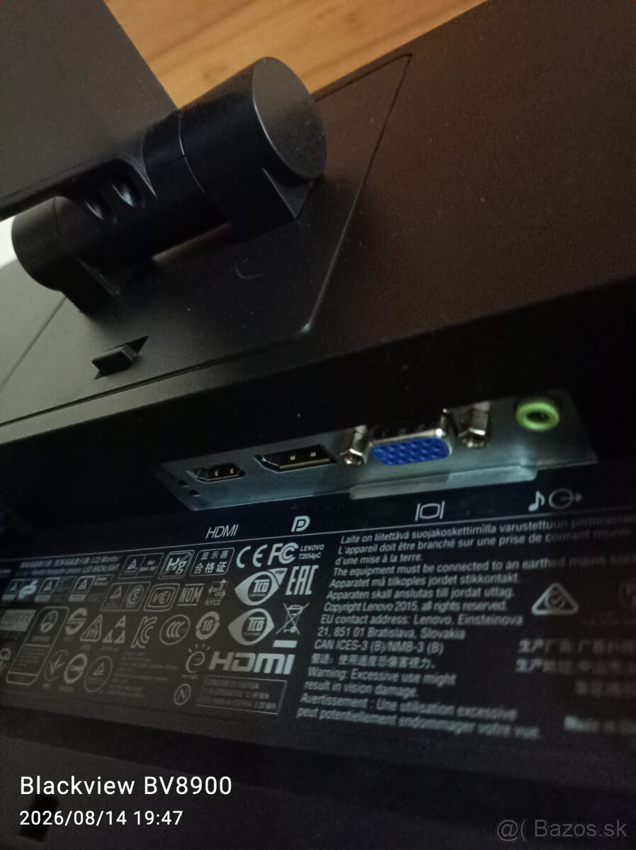 Monitor Lenovo ThinkVision T2054pC 19,5" - 7