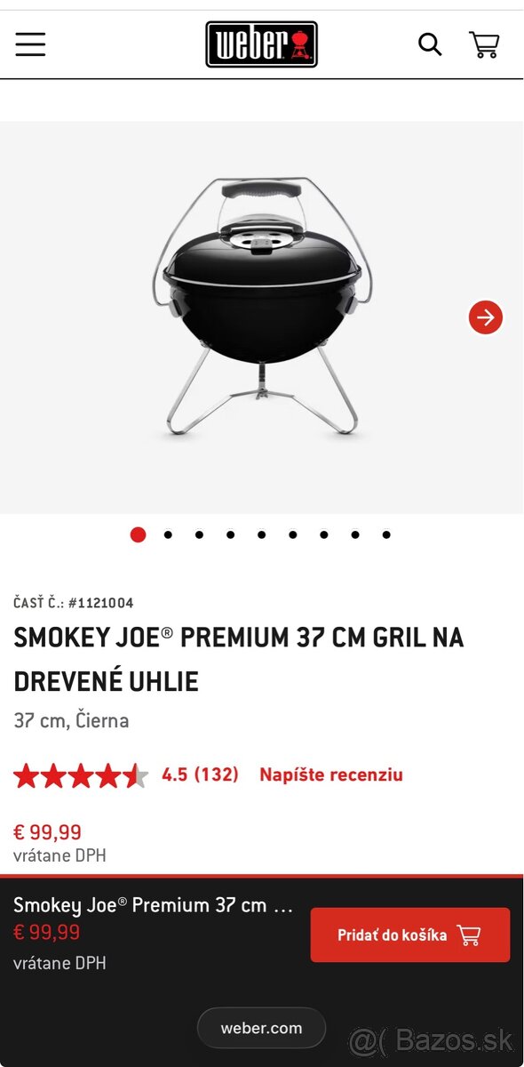 Gril Weber Smokey Joe premium 37cm - 7