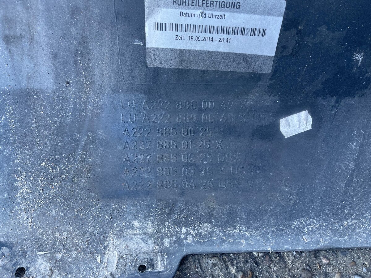 Mercedes w222 s class naraznik zadny - 7