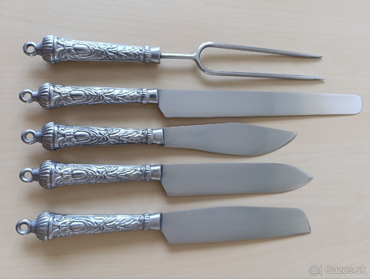 Sada kuchynských nožov s vidličkou 5 ks - 7