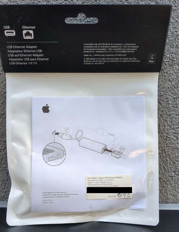Apple USB Ethernet Adapter, nový - 7