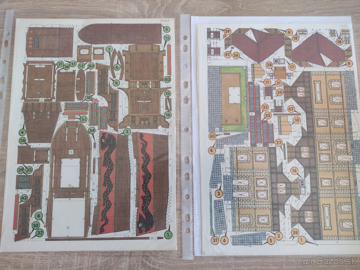 Vystrihovačky, papierové modely 1 - 7