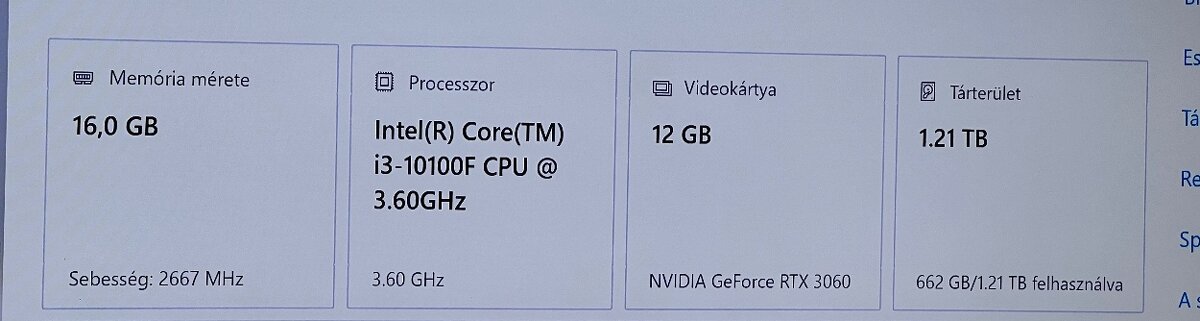 MSI RTX3060X OC 12GB/I3-10100f/1TB SSD/500GB HDD PC - 7