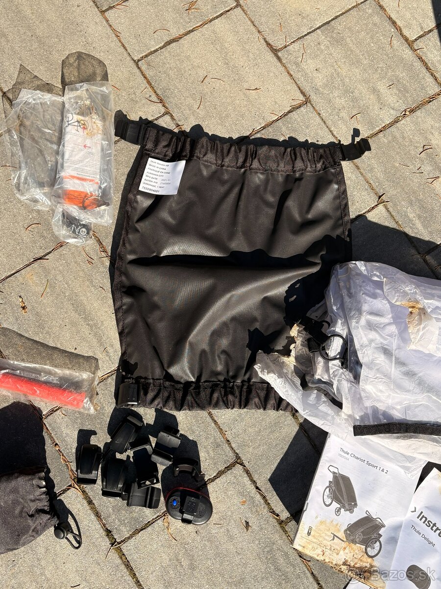 Thule Chariot Sport 1 + Ski kit – TOP stav - 7