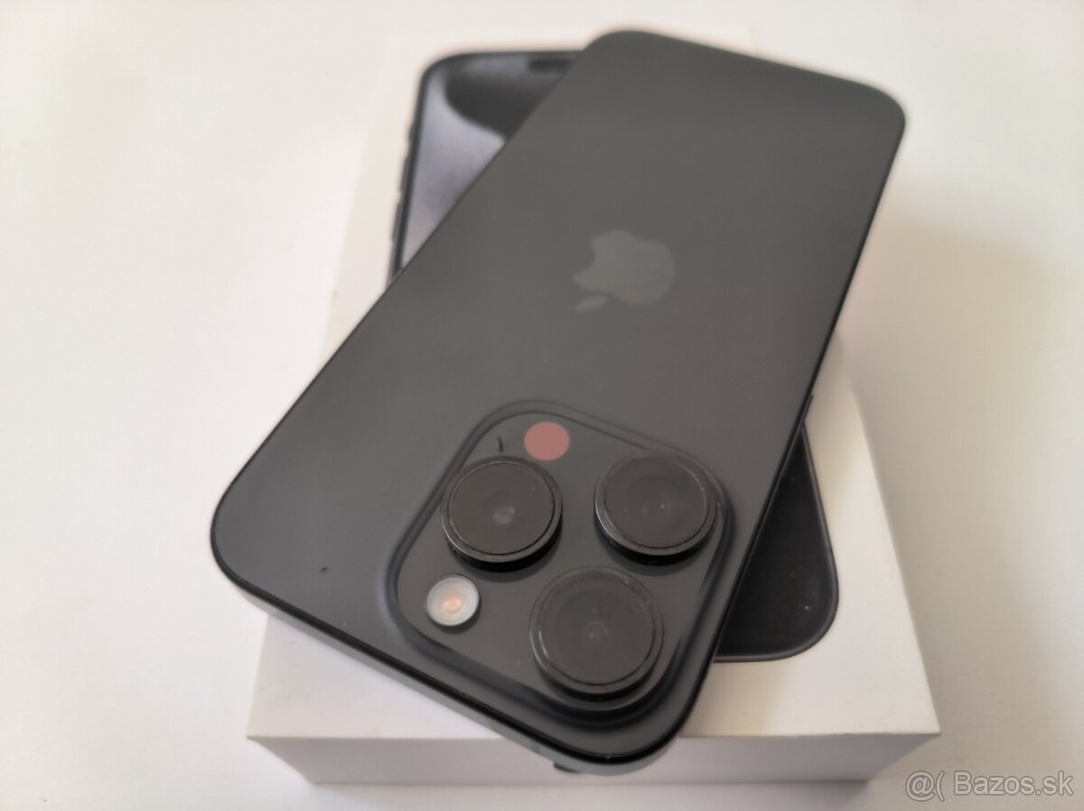 apple iphone 15 PRO 256gb Black Titanium / Batéria 89% - 7