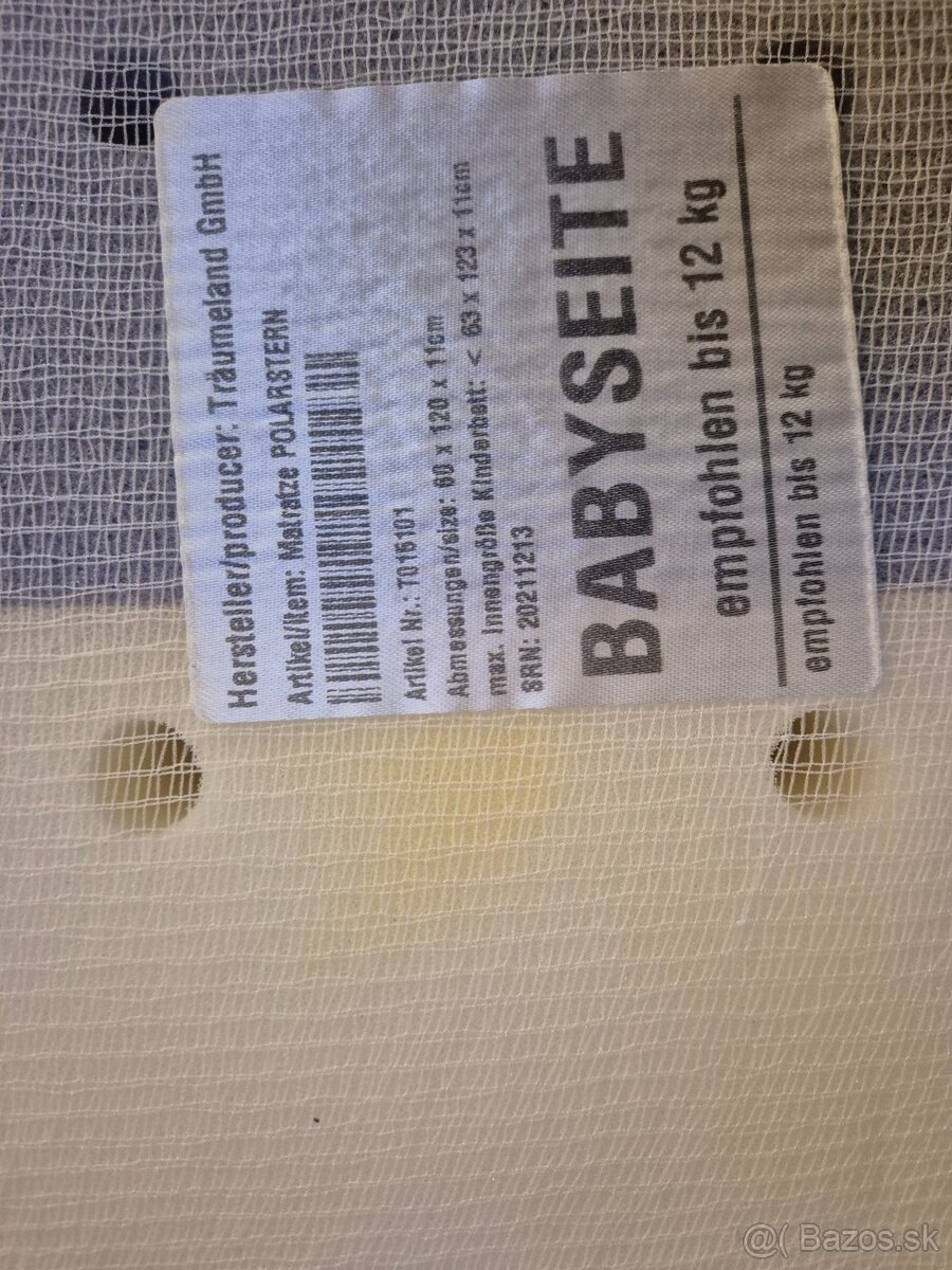 Matrac do postieľky Träumeland Polarstern - 7