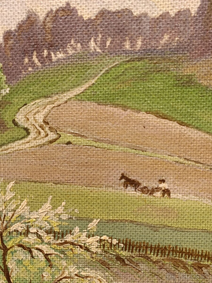 Obraz, Husopaska na Orave, olej 77x87 - 7