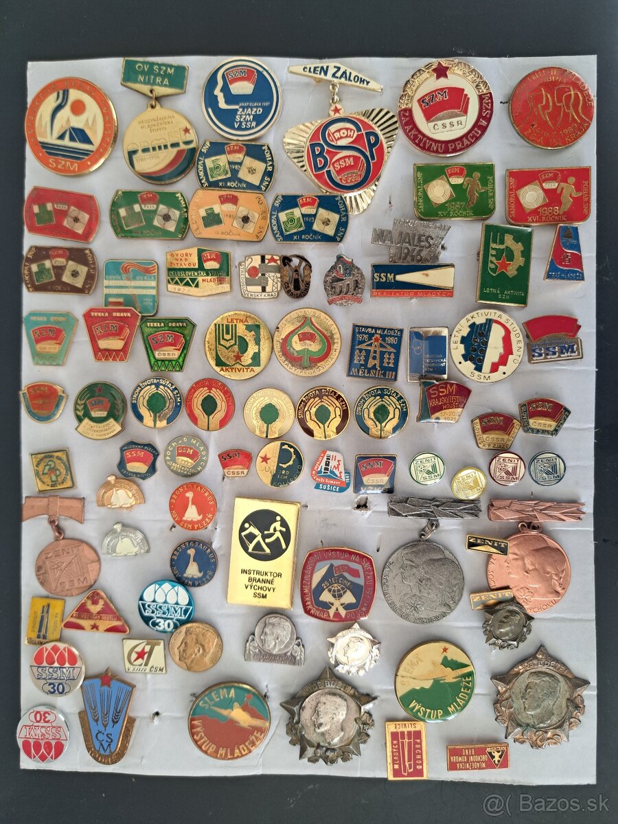 Predám odznaky 3 - 7